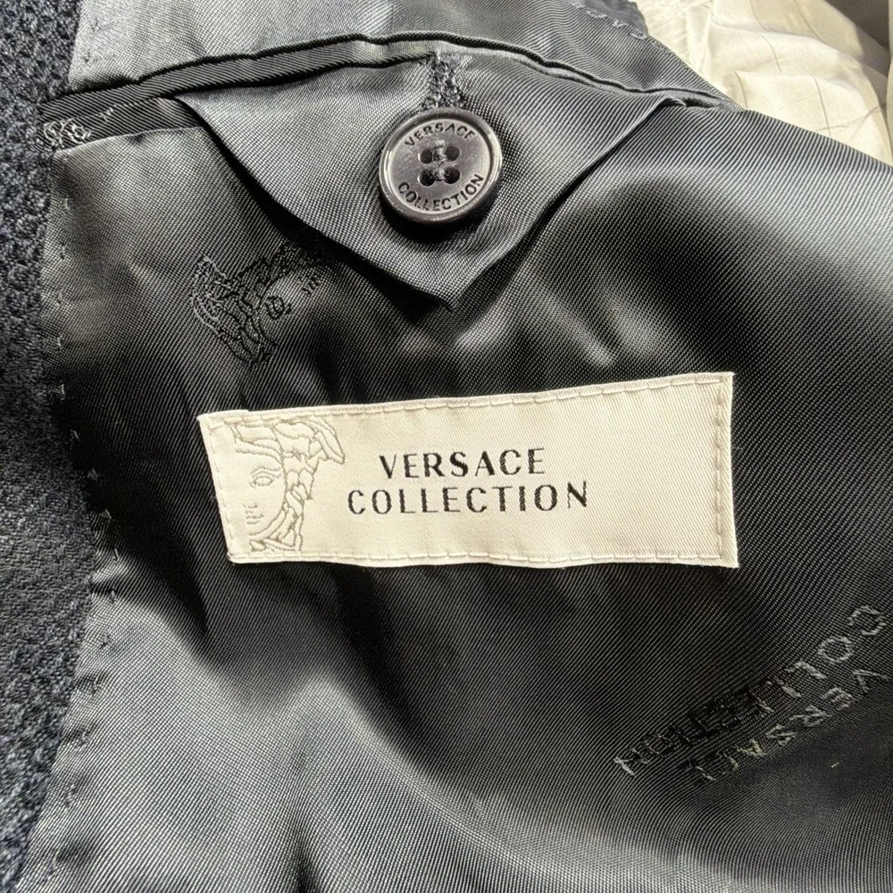 GIANNI VERSACE Collection Sport Coat Blazer Men 40R US / 50 EU Bamboo Patterned